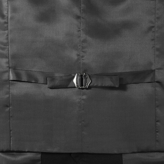 Чоловіча жилетка Parklees в стилі хіпстер/урбан, для ділового образу, формальна, Slim Fit, під костюм/смакінг, чорна, 3XL