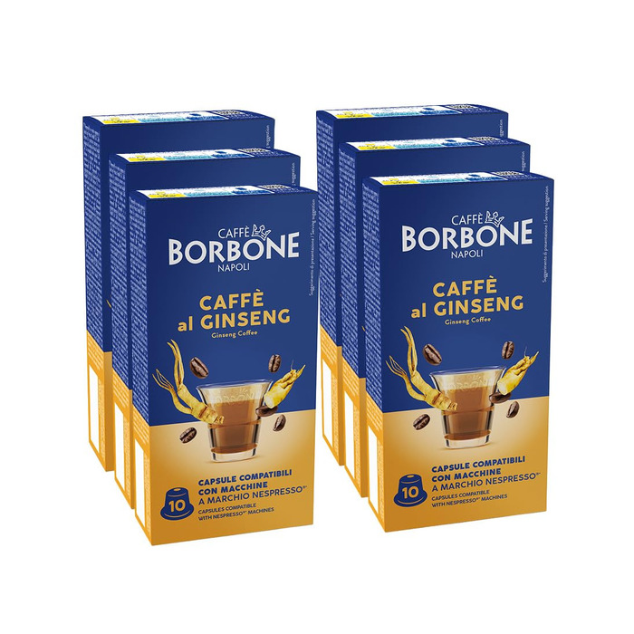 Кава в капсулах Caffè Borbone Respresso Ginseng, сумісні з Nespresso, 100 шт