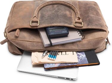 Сумка для ноутбука Leabags Leder Aktentasche чоловіча шкіряна 16