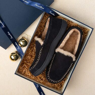 Чоловічі домашні тапочки Zigzagger з мікрозамші та піною Memory Foam (43 EU, Чорний)