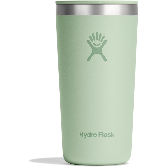 Термос Hydro Flask 355 мл з кришкою, що закривається та не протікає - сталевий, з подвійними стінками, для гарячих та холодних напоїв (Aloe)