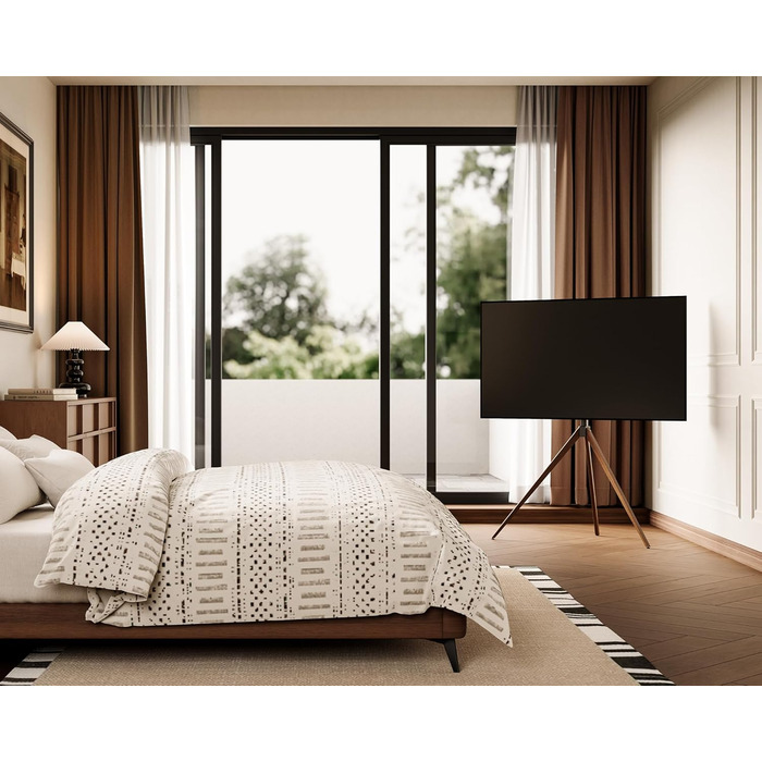 Підставка для телевізора FITUEYES 43-65 дюймів, настільна, регульована висота, чорна