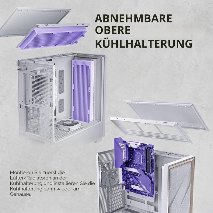 Корпус для ПК Antec Flux Midi Tower, чорний/білий, Gaming Case