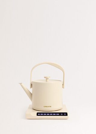 HATTORI Studio 0.5L Electric Kettle - White, Keep Warm, Safety System, Thermostat, Digital Display, Temperature Indicator, 880W