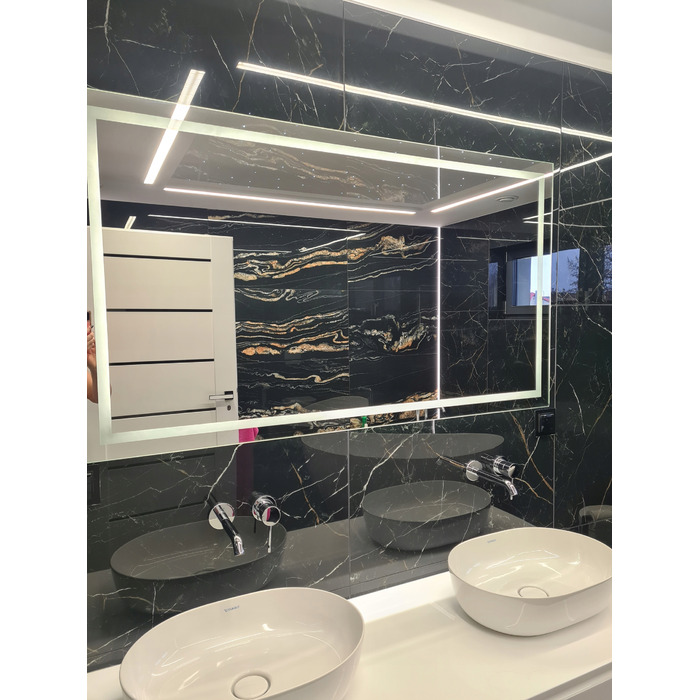 LED-дзеркало у ванну кімнату 80x60 з сенсорним вимикачем