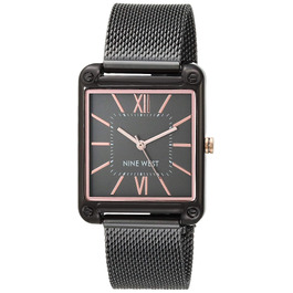 Жіночий годинник Nine West з мілланським плетінням (Gunmetal Grey)