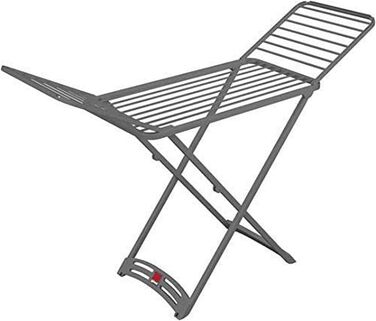 Gimi - Graphite Clothes Rack, X-Legs, Resin, Grey
