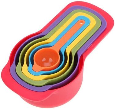 Kitchen Measuring Spoons, Teaspoons, Coffee, Sugar Scoop, Cake Baking, Flour Measuring Cup, Kitchen Utensils (Color: 5pcs Colorful)