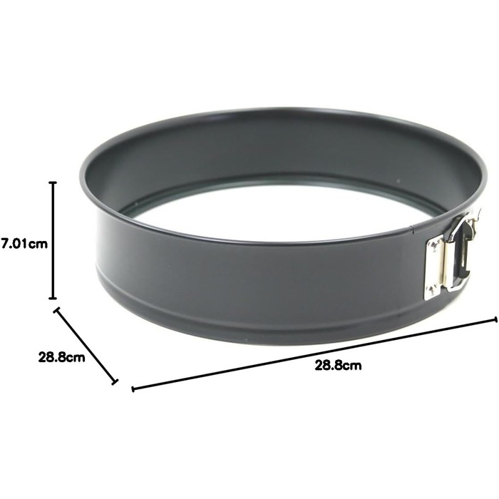 Original Kaiser Inspiration Springform with Glass Base 28 cm Round, Cake Pan with Lifting Base, Leak-Proof Cake Pan, Non-Stick Coated, Cut-Resistant, Ready to Serve, Black