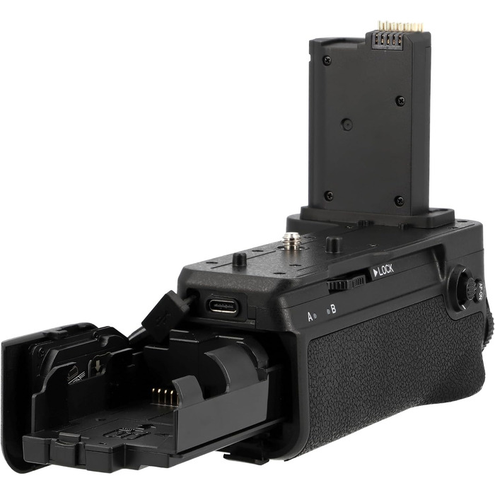 Набір батарейного хвата для Canon EOS RP та R8, сумісний з Nikon Z6 III Z5 II (MB-N14), чорний. Зручний хват, 2 акумулятори, портретний/горизонтальний формат