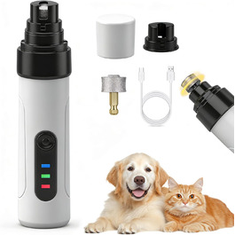 Електричний точило для кігтів собак Ntrjtrss USB, тихий точило для кігтів собак для великих, середніх та малих собак та котів