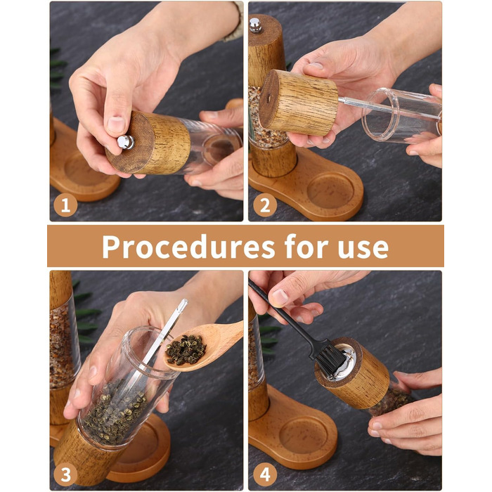 Набір з 2 шт. мельниць для солі та перцю з керамічним жорном, 21.5 см Peugeot