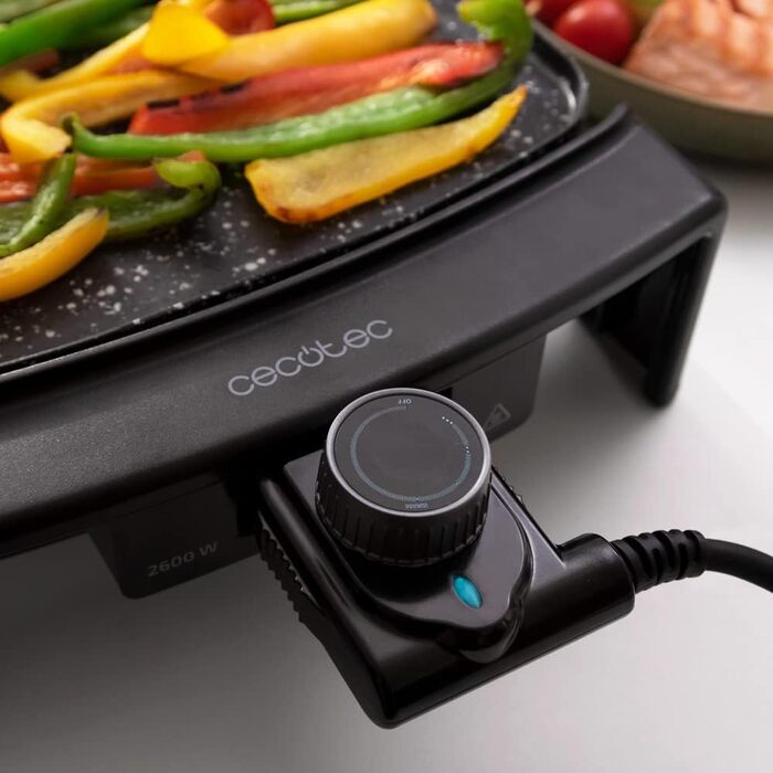 Cecotec TastyGrill 2000 Electric Grill Plate - Stainless Steel, Adjustable Temperature, Non-Stick Surface