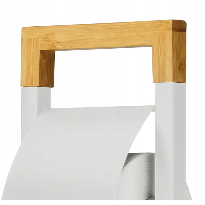 Набір для ванної кімнати DASTIN: тримач для йоржика та тримач для туалетного паперу, білий матовий