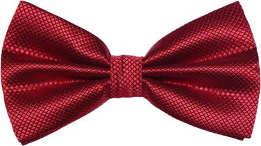 Метелик чоловічий DonDon бордового кольору з нагрудною хустинкою, регульований розмір