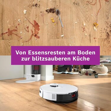 Робот-пилосос Bosch Spotless BCRD1W з функцією миття, 11000 Па, білий