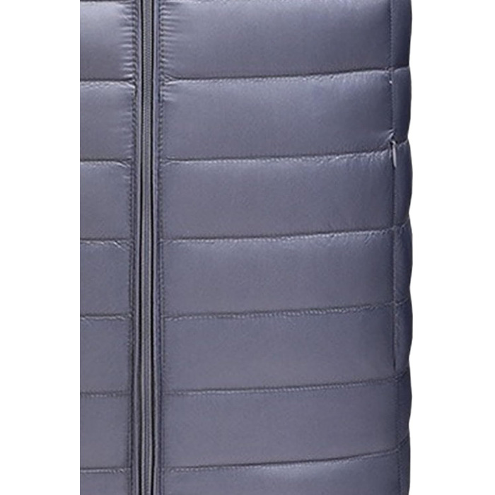 Чоловіча пухова жилетка, легка, стегана, для активного відпочинку, водонепроникна, без рукавів (Сірий, XXL)