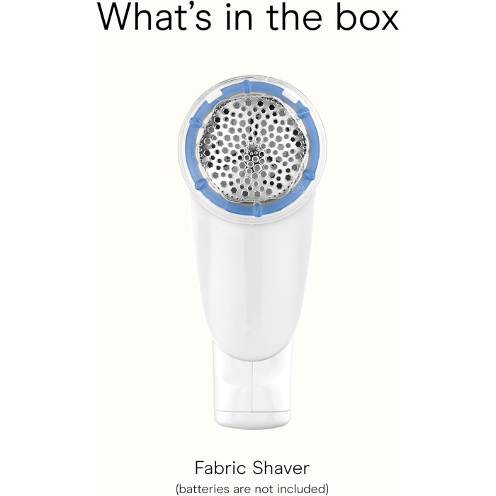 Електричний видалення ворсу Conair CLS1XE: бездротовий прилад для одягу та тканин, білий/блакитний