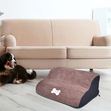 Сходинки для собак Dualoai - сходи для маленьких собак, для підйому на ліжко, знімний чохол, м'який нахил, для дому