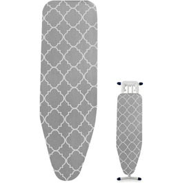 Чохол для прасувальної дошки, сумісний з парогенератором, вогнестійкий, бавовняний, з еластичним краєм, 110 x 34 см