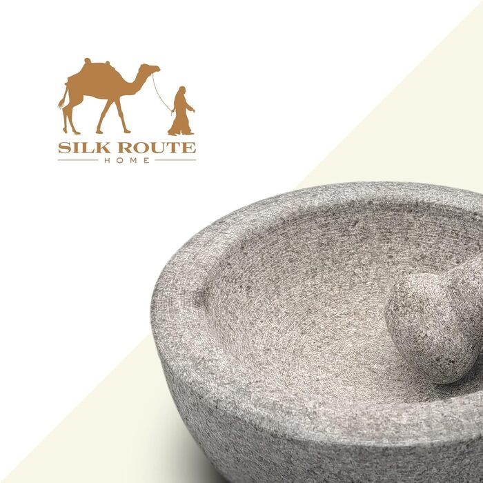 Stößel і товкач Silk Route Home з граніту, кухонний набір для подрібнення спецій