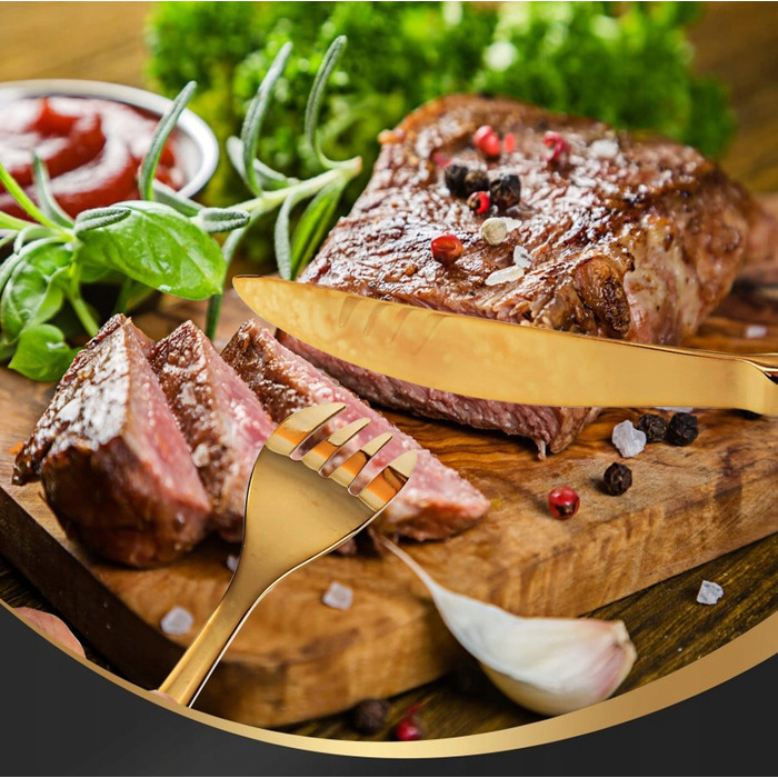 Набір столових приборів на 24 предмети (на 6 осіб), нержавіюча сталь, у подарунковій коробці