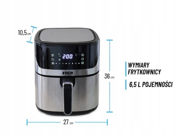 Аерофритюрниця N'oveen AF550 1600 Вт, 6,5 л