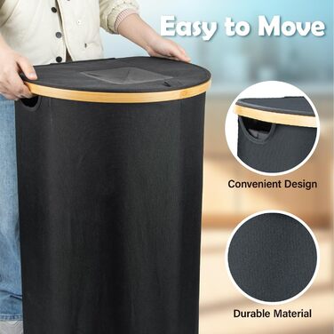 Deposit bottle collection container with lid & 2 removable carry bags, large deposit bottle storage, container for empties & glass recycling, kitchen pantry bottle bag (100L)