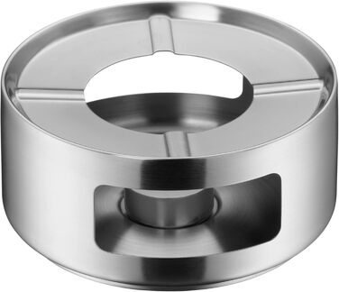 WMF Kult Teapot with trivet, 3-piece, Teapot 1.2l, infuser insert, trivet, Cromargan stainless steel brushed, for hot and cold drinks, 1.2 L, 06.3122.6030