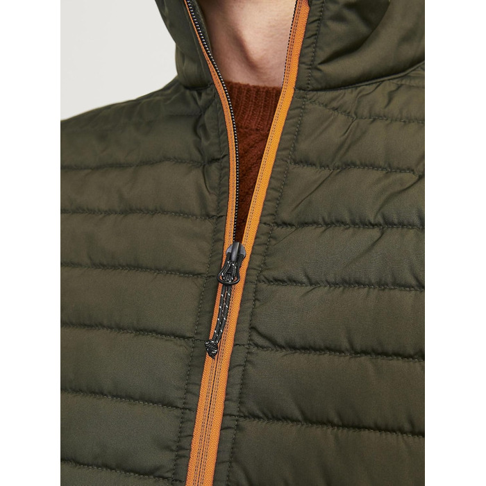 JACK & JONES чоловіча степкова жилетка 4XL великі розміри, колір Росін/Деталь: мармеладний контраст