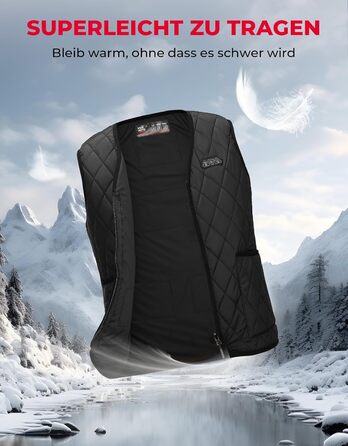 Електрична гріюча жилетка KEMIMOTO для жінок з 8 зонами нагріву, 3 режими, USB, для мотоцикла, відпочинку, катання на лижах, XL