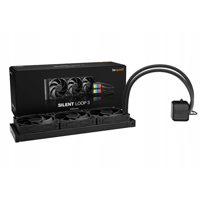 Рідинне охолодження be quiet! Silent Loop 3 420 мм ARGB, 3 вентилятори PWM