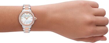 Чоловічий браслет Emporio Armani з нержавіючої сталі або шкіри з застібкою-ланцюгом (Чорний)