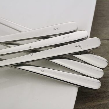 Набір ложок для коктейлів та напоїв (6 шт.), нержавіюча сталь 18/10, 22.9 см