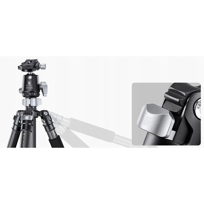 Карбоновий штатив 2-в-1 K&F Concept X284C4 (штатив/монопод), 172 см