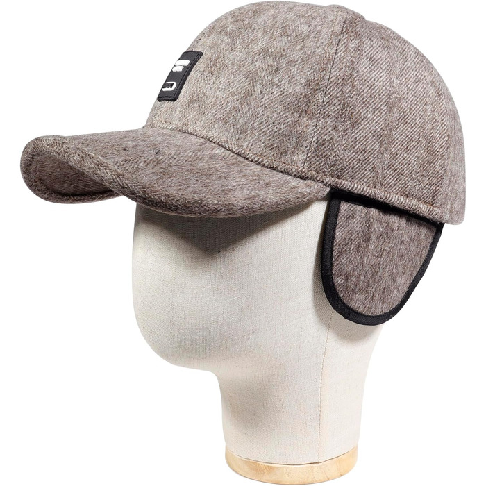 Зимові шапки Gisdanchz 7-7 1/2 з навушниками, унісекс, для роботи та спорту на відкритому повітрі (світло-коричневий)