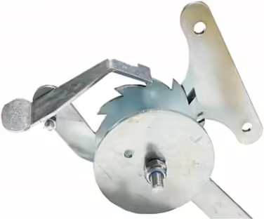 QLS Winch Cable Roll Pulley Crank Zinc-plated Swivel Grill Grill Grate Tripod Stand Silver