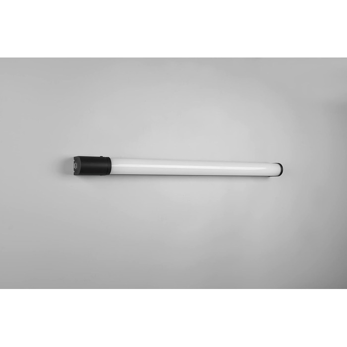 Trio Leuchten LED Bathroom Wall Light Piera 284074206, colored plastic, including 8 Watt LED, switch, socket, (Matte Black, Width 79cm)