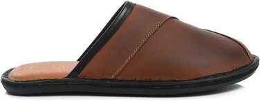 Чоловічі тапочки Hausschuhe Leder: зручні, теплі, ручні, з антиковзкою підошвою, розміри 41-47, колір коричневий