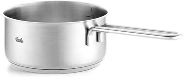 Каструля Fissler Pure Collection з нержавіючої сталі (Ø 16 см, 1,4 л) з кришкою, внутрішньою шкалою, для індукційних плит