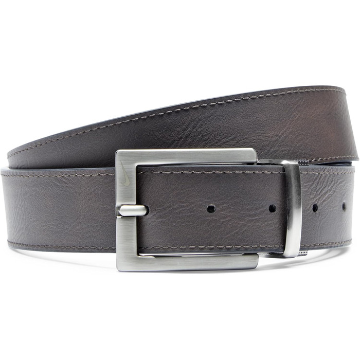 Чоловічий ремінь Nike Core з можливістю перевертання (3XL, Чорний/Коричневий, текстура гальки)