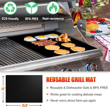 38-Piece BBQ Grill Tool Set Stainless Steel Grill Accessories for Men Gift Birthday High-Quality Grill Utensil Set Case with Grill Case and Grill Mat for Garden and Camping Black