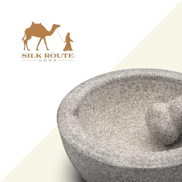 Stößel і товкач Silk Route Home з граніту, кухонний набір для подрібнення спецій
