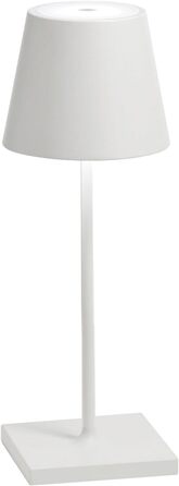 Zafferano Poldina Pro Mini: Бездротова LED-лампа для дому та саду, сенсорне керування, регулювання яскравості, 30 см, білий