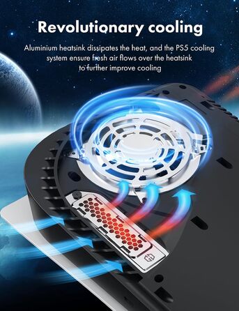 Радіатор охолодження GrauGear для M.2 NVMe SSD, комплект для Playstation 5, PS5 Slim, з теплопровідною кришкою (алюміній) (G-PS5HS02-Cov)