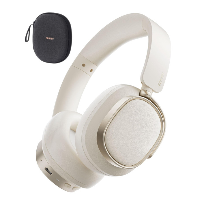 Навушники бездротові Edifier ES850NB з шумозаглушенням, Hi-Res Audio, Bluetooth 5.4, LDAC, 92 год роботи, слонова кістка