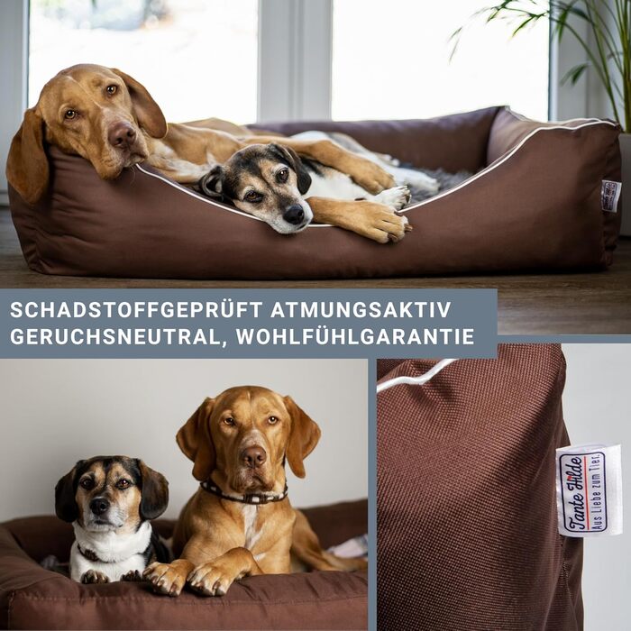 Aunt Hilde Dog Bed Norderney XXXL (120x90x25) Green – Washable, Robust and Comfortable Dog Bed & Dog Basket in Various Sizes – Ideal for large dogs e.g. German Shepherd, Ridgeback