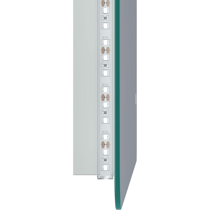 Дзеркало для ванної кімнати SONNI з LED-підсвічуванням, 100 x 60 см, протизапітніння, IP44, сенсорний вимикач, холодне/нейтральне/тепле біле світло, білий