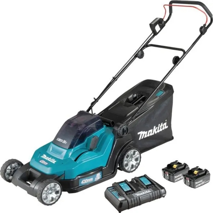 Акумуляторна газонокосарка Makita DLM432PT2 (43 см, 2x5Аг)