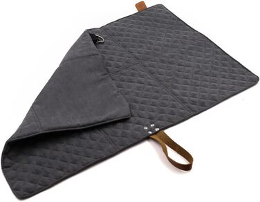 Килимок для собак Paws&Co: портативний, складаний, 75x50 см (M, сірий)